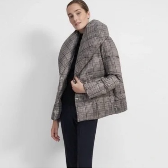 Theory
Glen Plaid Shawl Puffer Coat - Picture 4 of 5